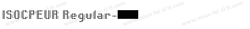 ISOCPEUR Regular字体转换